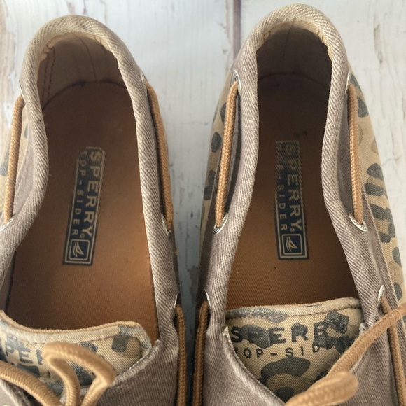Sperry Top Sider Shoe Leopard Print Size 6.5 - Picture 2 of 11